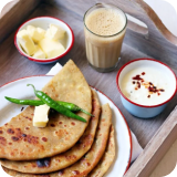 Stuff Parantha + Dahi/Tea + Pickle