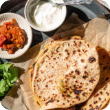 Double parantha + Dahi/ Tea + Pickle